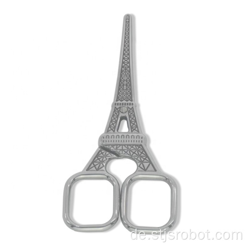 Phantasie Stickerei Schere Handwerk Vintage antike Schere der Eiffelturm Schere